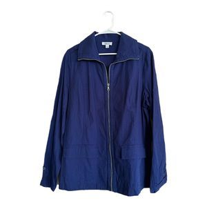 d&co Women's Navy Blue Active Jacket, Large, Pre-owned